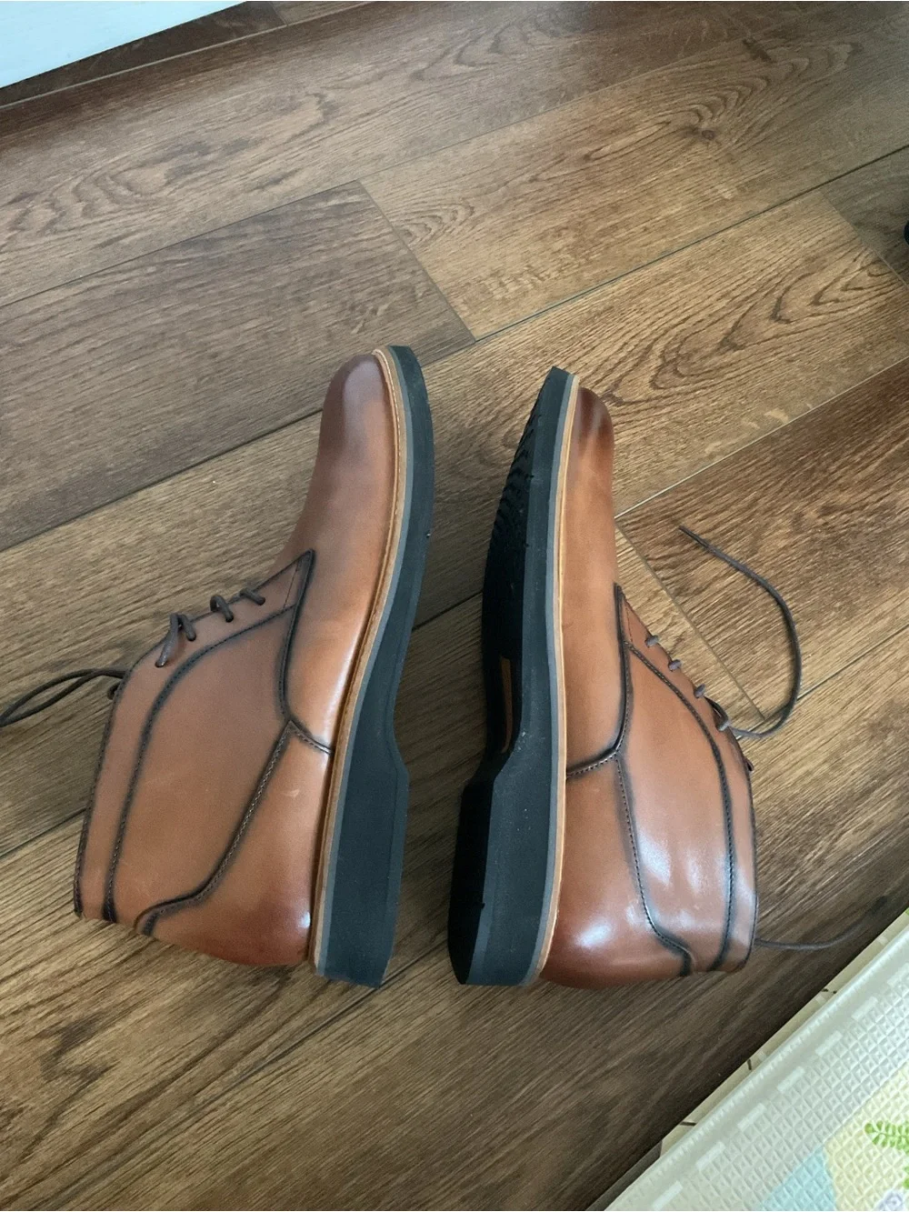Cole haan grand 360 Men's Brown Leather Chukka Boots - Classic Casual Dress Shoe